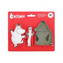 Mumin pepparkaksformar 3 st formar i rostfritt stål mumintrollet, hattifnatt och mårran
