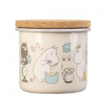 Mumin emaljburk 1.3 liter med lock bon appétit från muurla