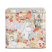 Mumin vit avlång burk smörblomma från martinex
