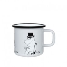 Mumin emaljmugg muminpappan  3,7 dl, grå