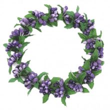 Ljusmanschett för blockljus lila bär innerdiameter 8,5 cm