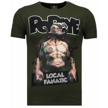 The Sailor Man Popeye Rhinestone - T-Shirt Herr Grön
