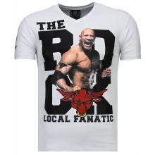 The Rock Rhinestone - Herr T-Shirt Vit