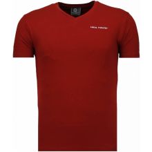 Exclusieve V Neck - Man T-Shirt Bordeaux