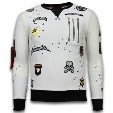 Embriordry Sweater Patches - Tröjor Män Vit