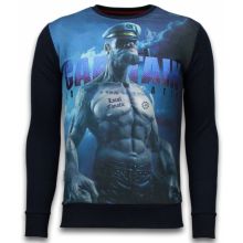 The Sailor Man Rhinestone Sweater - Herr Tröja Svart