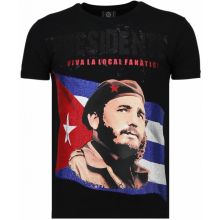 Presidente Rhinestone - Man T-Shirt Svart