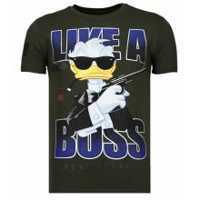 Like A Boss Duck - T-Shirt Herr Khaki