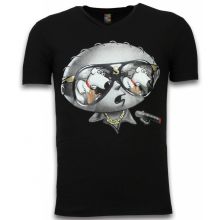 Stewie Dog - Herr T-Shirt Svart