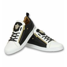 Cash Money - Låga Herrskor - Herrskor Bee Black White Gold Vit Svart