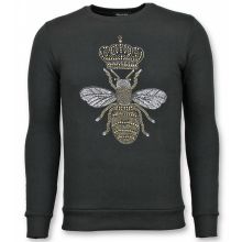 Rhinestone Master Bee Sweater - Tröjor Män Svart