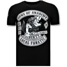 Män T-Shirt Med Tryck - Sons Of Anarchy - Svart
