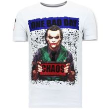 Tuff Män T-Shirt - The Joker Man Vit