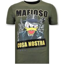 Män T-Shirt - Cosa Nostra Mafioso Grön