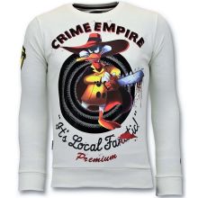 Män Sweater - Crime Empire Vit