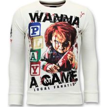Män Sweater - Chucky Childs Play Vit