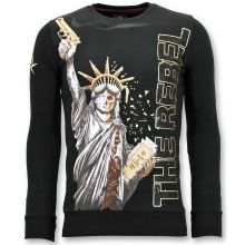 Män SweaT-Shirt - The Rebel Svart