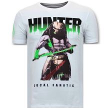 Män T Skjorta - Hunter Predator Vit