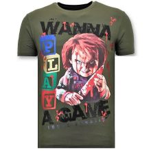 Tuff Män T-Shirt - Chucky Childs Play Grön
