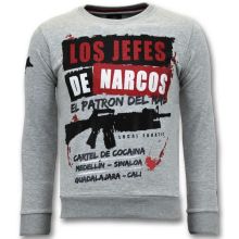Män's - Los Jefes The Narcos Grå