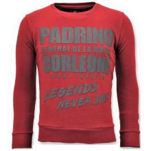 Män Tröja - Padrino Corleone - Röd