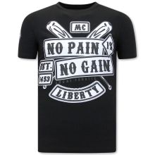 T-Shirt Med Tryck Sons Of Anarchy MC - Svart