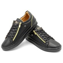 Cash Money - Sneakers Herr Zippers Black Svart