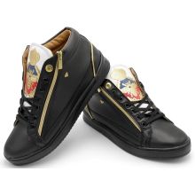 Cash Money - Sneakers Herr Prince Black White Svart