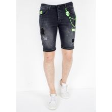 Shorts Jeans Herr - Svart