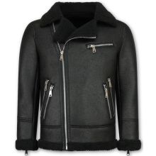 Lammy Coat Herrjacka - Fake Fur Jacka Svart