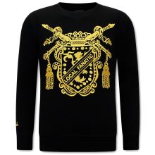 Tjocktröja Herr Royal Couture Svart