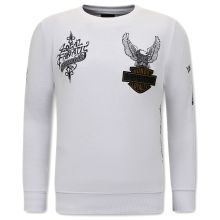 Herr Tröjor MC Honor & Loyalty Vit