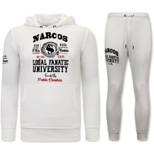 Träningsoverall Narcos University Vit
