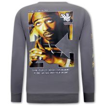 Tupac Shakur Tröjor Herr Gra