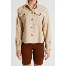 Oversized Skjorta Dam - M - Beige