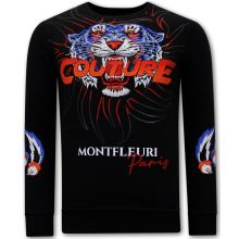 Tjocktröja Herr Tiger Couture Svart