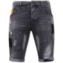 Slim Fit Marinblå Shorts Herr - -SH - Gra