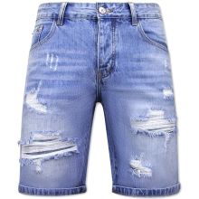 Billiga Shorts För Män Denim Short - Bla
