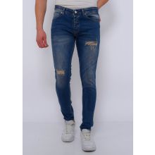 Ripped Jeans Herr Slim Fit Strech - DC- - Bla