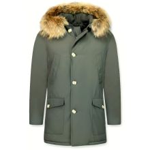 Man Vinterjackor Långa - Parka Pocket - PI-G - Grön