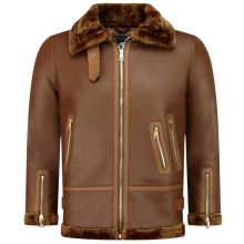 Shearling Jacka Dam - Kort Vinterkappa - Brun