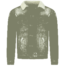 Jeansjacka Med Päls - Trucker Jacke - Blå