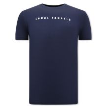 Tecknad T-Shirt För Män - Marinblå