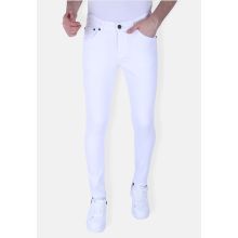 A Vita Herrjeans Slim Fit Stretch - Vit