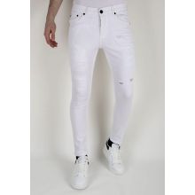 Vita Jeans För Herr Slim Fit -DP