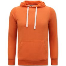 Hoodie Herr - Tröja Med Huva - Orange