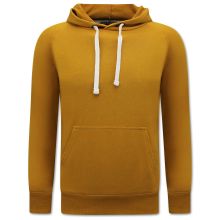 Hoodie Herr - Tröja Med Huva - Brun