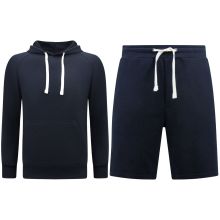 Hoodie Herr - Shorts Herr - SET- Mörkblå