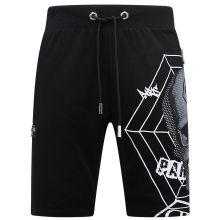 Skull - Rhinestone Shorts Svart