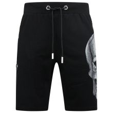 Skull - Rhinestone Shorts Svart